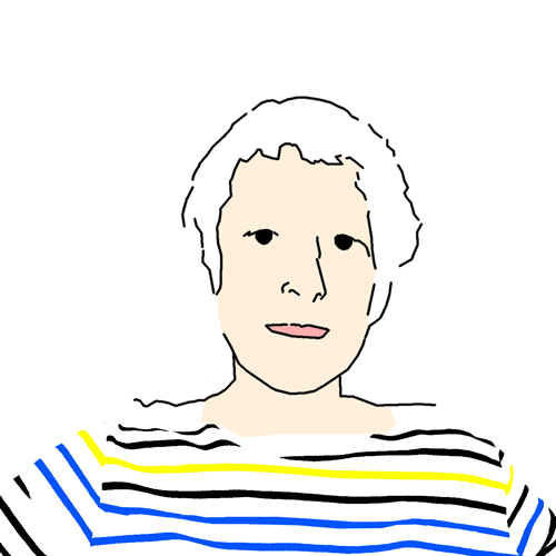 Portrait dessiné de Rosemarie Bourgault